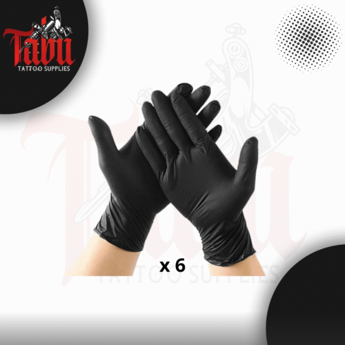 6 Pares De Guantes De Nitrilo