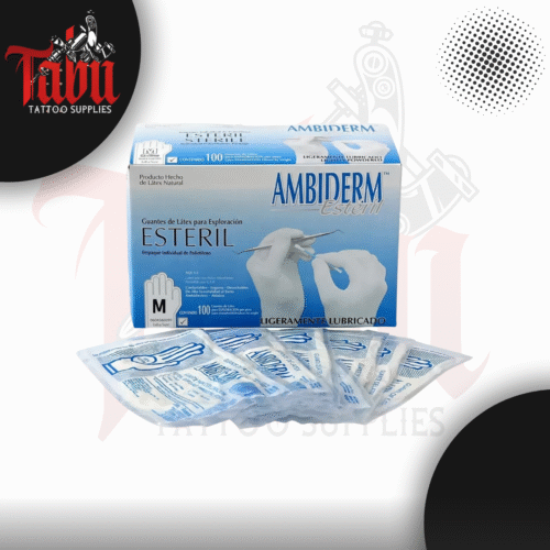 Guante Esterilizado De Latex Ambiderm 100 pzs