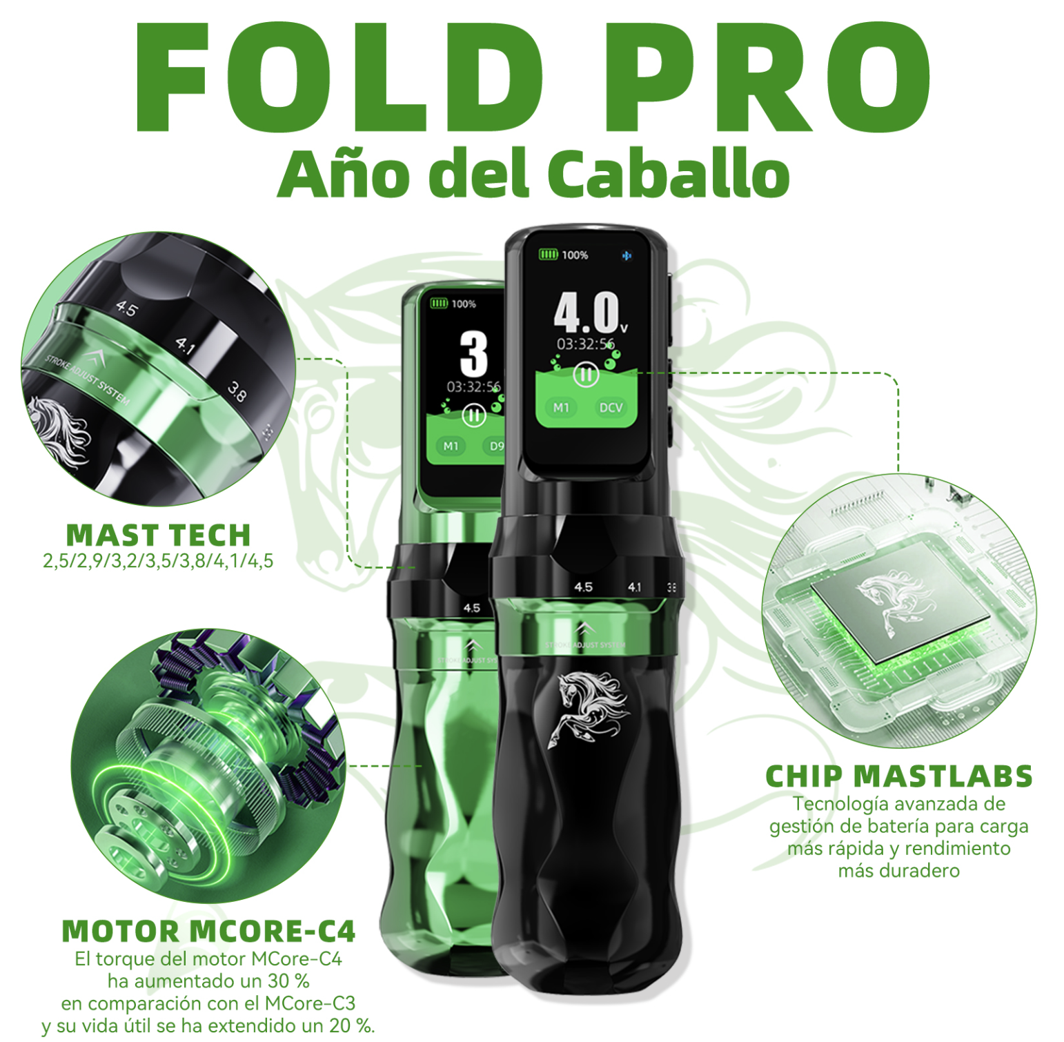 Maquina Dragon Hawk Fold Pro Horse (EDICION AÑO DEL CABALLO) - Imagen 5