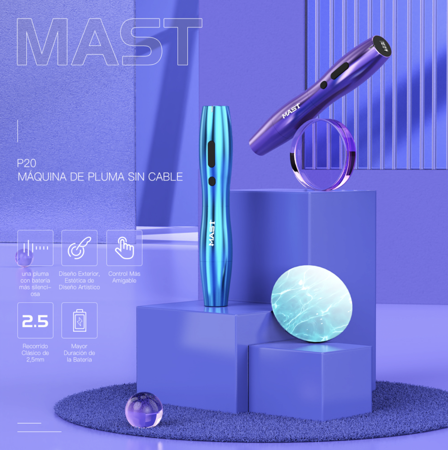 Maquina Mast P20 (2 baterias) - Imagen 3